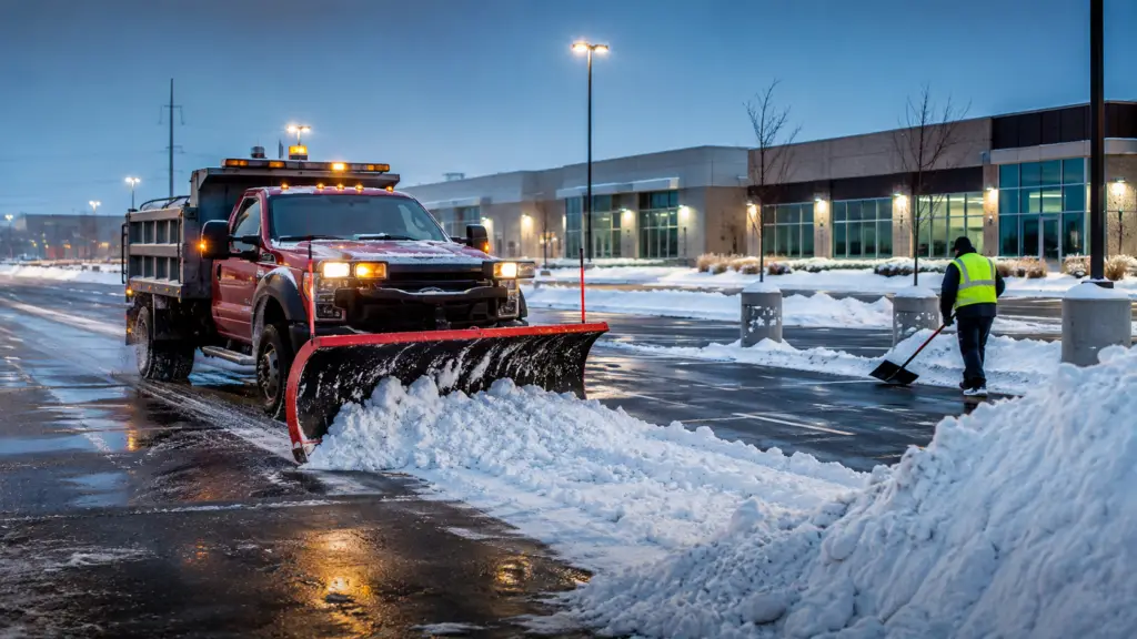 Commercial Parking Lot Snow Removal in Buffalo