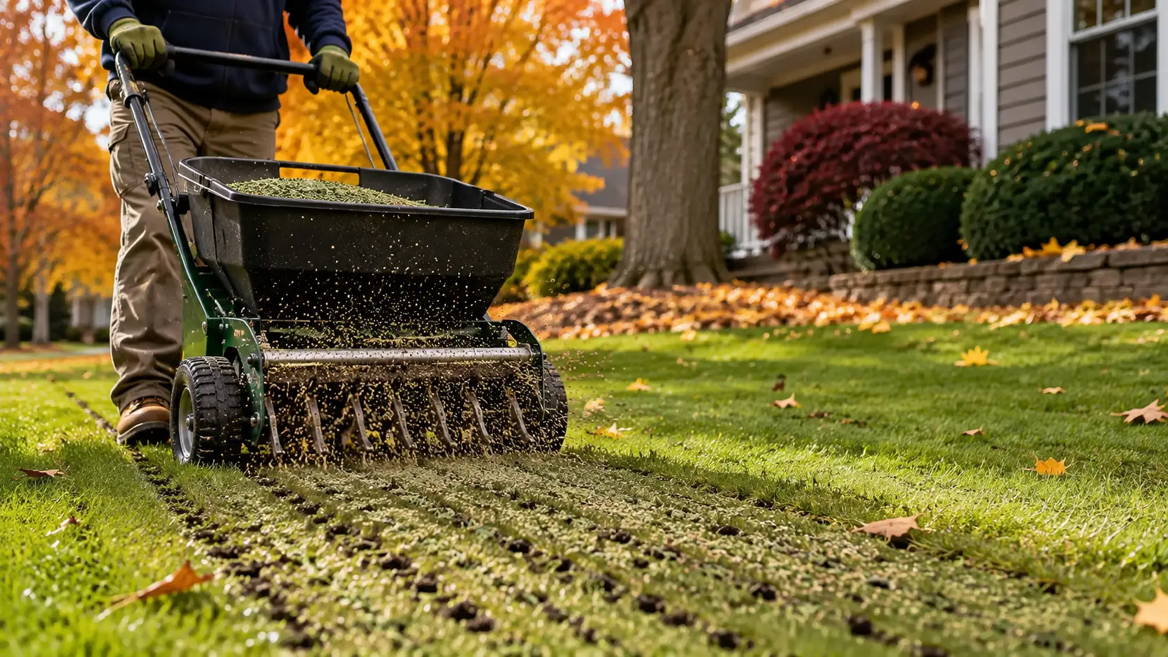 Fall Lawn Aeration and Overseeding in Buffalo NY